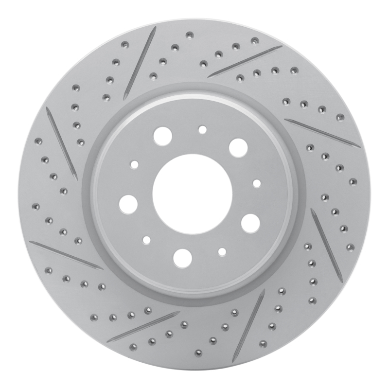 Tesla Model 3 Brake Rotor (1) - Front Left - DFC - Drilled & Slotted Geoperformance - `17-`25