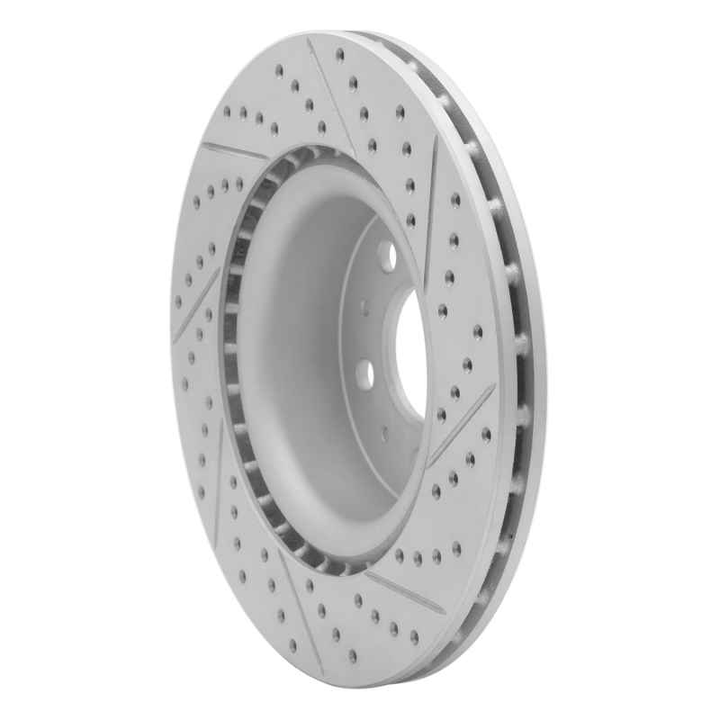 Tesla Model 3 Brake Rotor (1) - Front Left - DFC - Drilled & Slotted Geoperformance - `17-`25