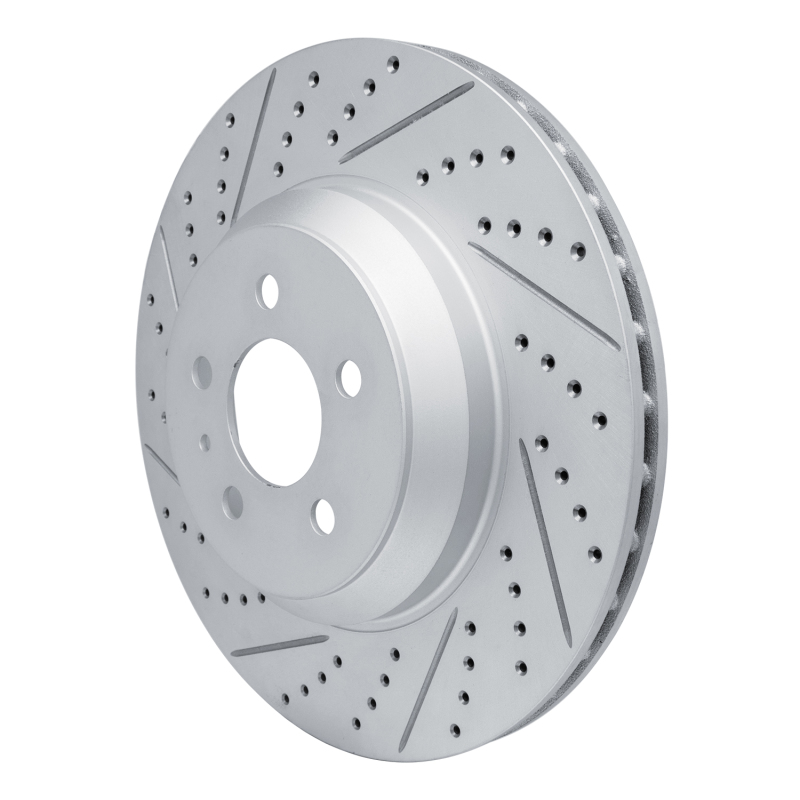 Tesla Model 3 Brake Rotor (1) - Front Left - DFC - Geoperformance + Drilled & Slotted - `17-`25