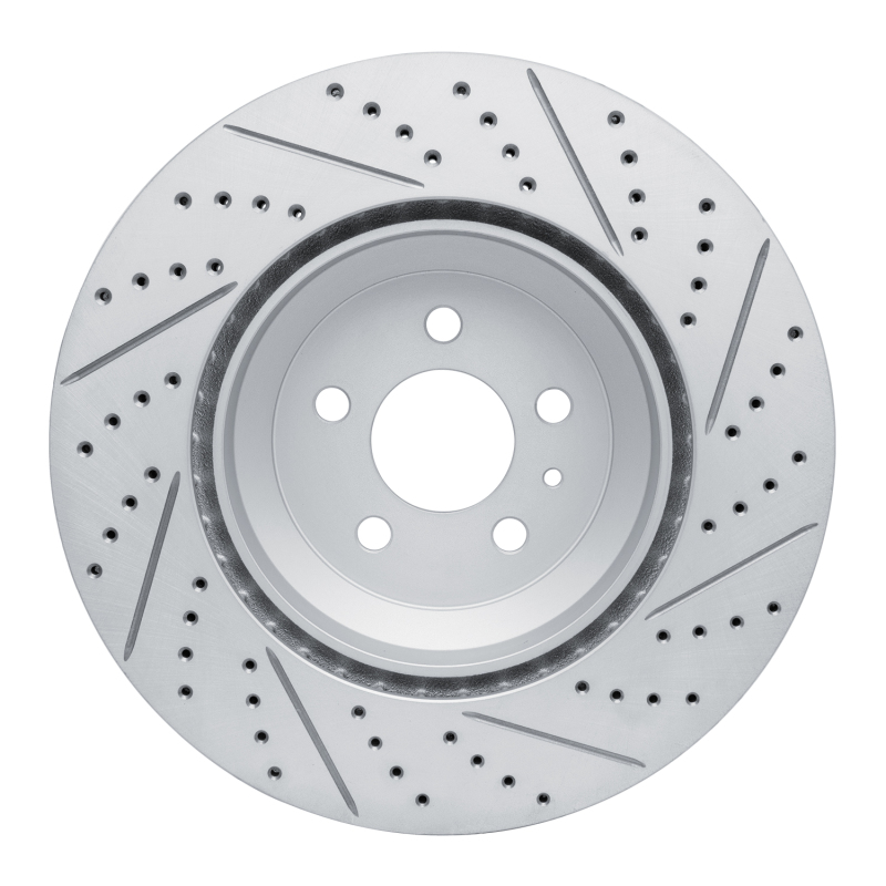 Tesla Model 3 Brake Rotor (1) - Front Left - DFC - Geoperformance + Drilled & Slotted - `17-`25