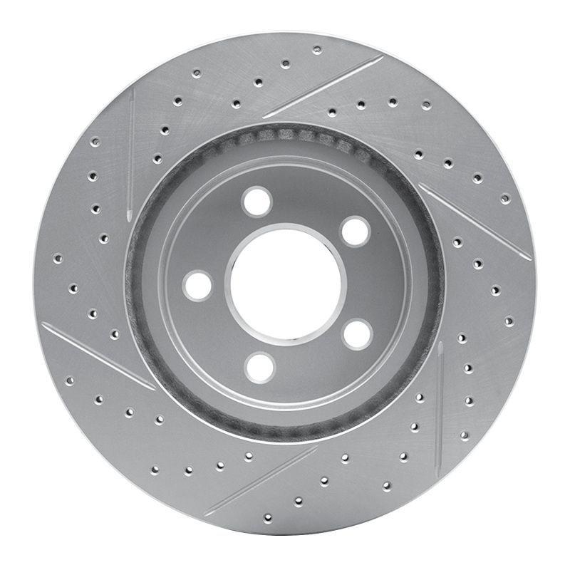 Tesla Model 3 Brake Rotor (1) - Rear Right - DFC - Drilled & Slotted Geoperformance Rotor - `17-`25