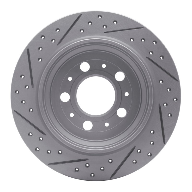 Volvo S60 Brake Rotor (1) - Rear Right - DFC - Geoperformance Rotor - Drilled & Slotted - `99-`09