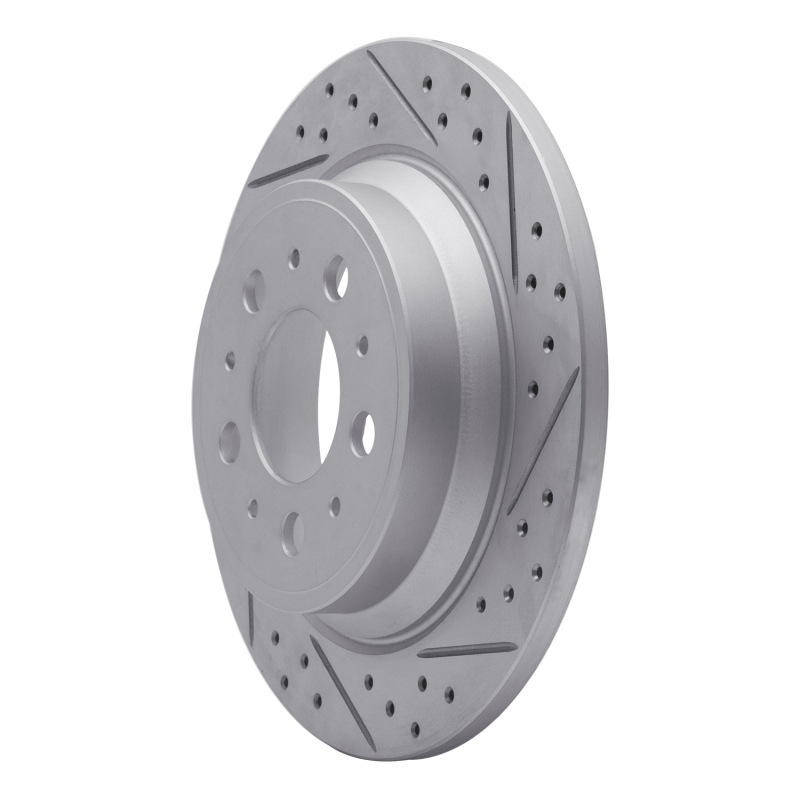 Volvo S60 Brake Rotor (1) - Rear Right - DFC - Geoperformance Rotor - Drilled & Slotted - `99-`09