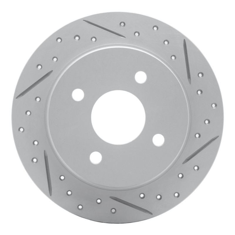 Mitsubishi Space Star Brake Rotors (1) - Rear Right - DFC - Geoperformance Rotor - Drilled and Slotted - `00-`07