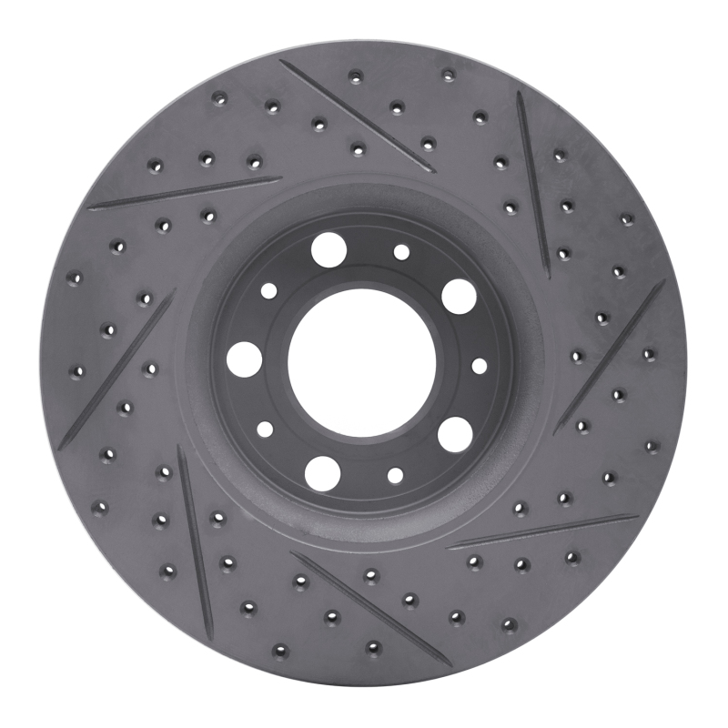 Volvo S80 Brake Rotor (1) - Front + Left - DFC - Drilled & Slotted Geoperformance - `99-`09