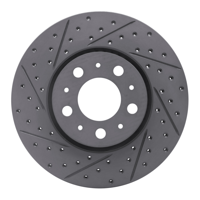 Volvo S80 Brake Rotor (1) - Front + Left - DFC - Drilled & Slotted Geoperformance - `99-`09