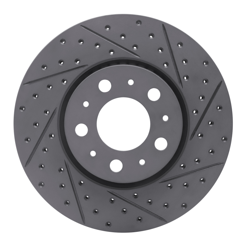 Volvo S60 Brake Rotor (1) - Front Right - DFC - Drilled & Slotted Geoperformance - `99-`09