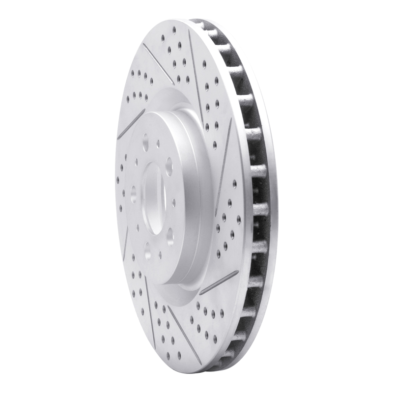 Volvo V70 Brake Rotor (1) - Front Right - DFC - Drilled & Slotted Geoperformance - `04-`07