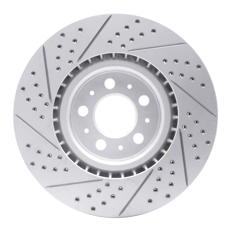 Volvo V70 Brake Rotor (1) - Front Right - DFC - Drilled & Slotted Geoperformance - `04-`07