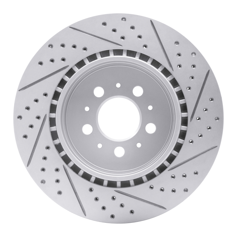Volvo S60 Brake Rotor (1) - Rear Left - DFC - Drilled & Slotted Geoperformance - `04-`07