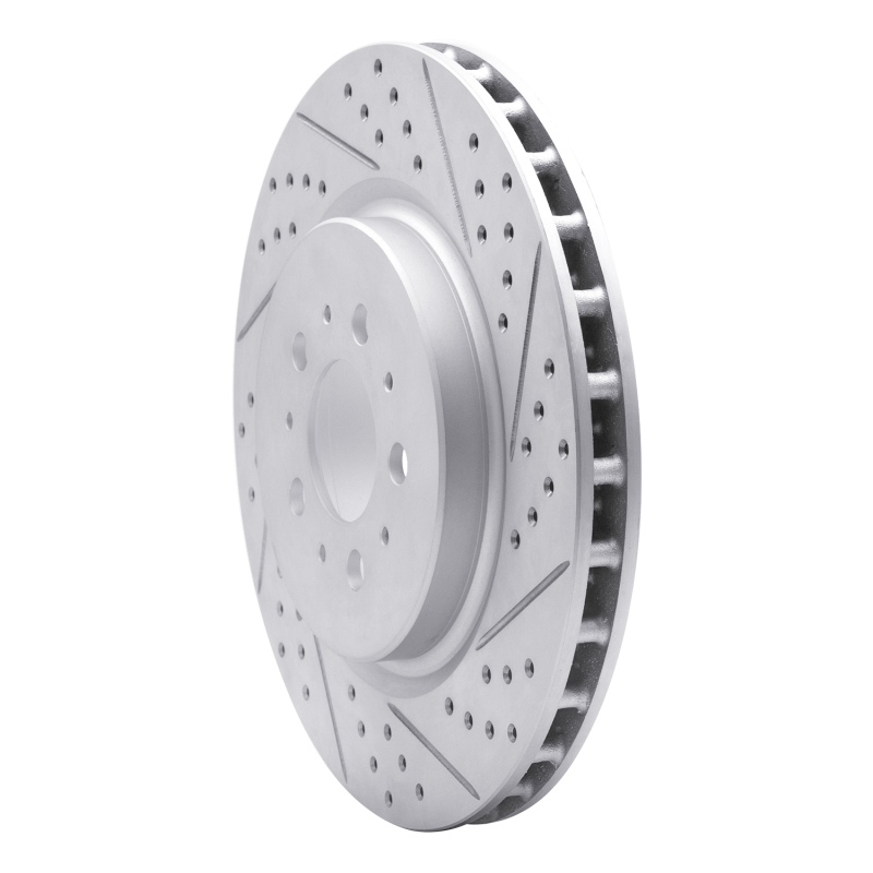 Volvo V70 Brake Rotor (1) - Rear Right - DFC - Geoperformance Drilled & Slotted - `04-`07