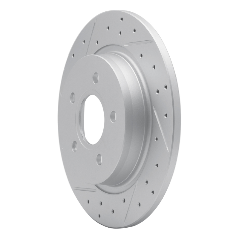 Volvo V50 Brake Rotor (1) - Rear Left - DFC - Geoperformance Drilled & Slotted - `04-`13