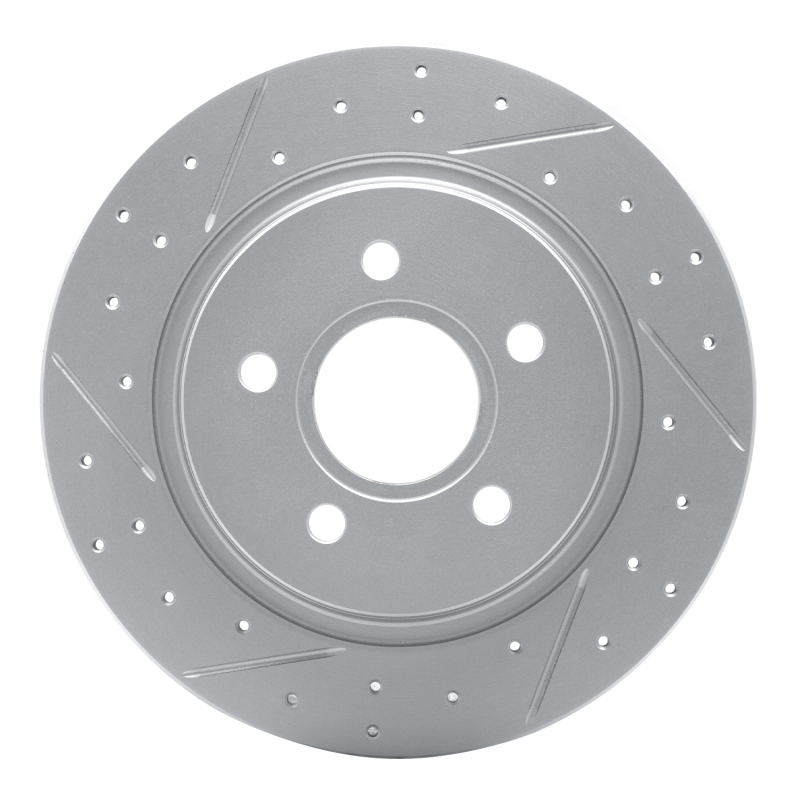 Volvo V50 Brake Rotor (1) - Rear Left - DFC - Geoperformance Drilled & Slotted - `04-`13