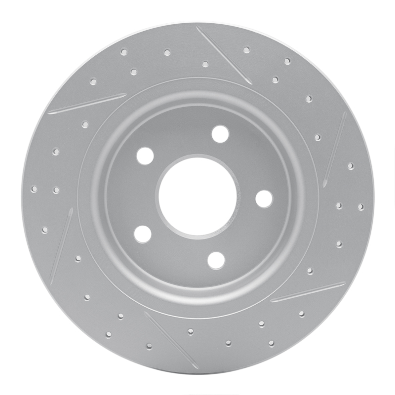 Volvo V50 Brake Rotor (1) - Rear Left - DFC - Geoperformance Drilled & Slotted - `04-`13