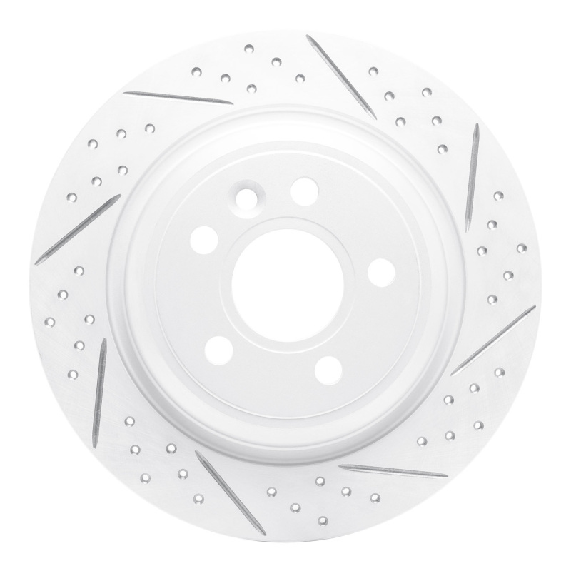 Volvo S60 Brake Rotor (1) - Rear Right - DFC - Drilled & Slotted Geoperformance - `07-`18