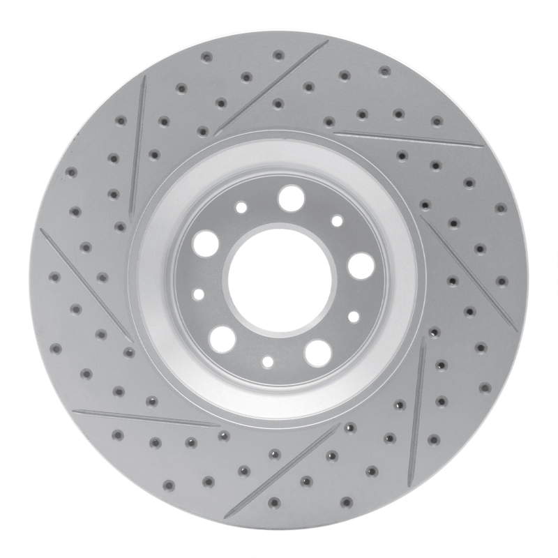 Volvo S60 Brake Rotor (1) - Front Right - DFC - Drilled & Slotted Geoperformance - `03-`09