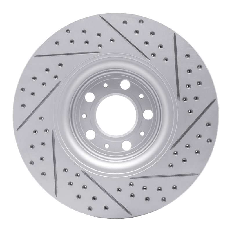 Volvo Xc90 Brake Rotor (1) - Front Left - DFC - Drilled & Slotted Geoperformance - `03-`09
