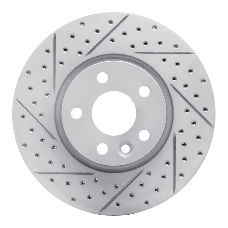 Land Rover Range Rover Evoque Brake Rotor (1) - Front Left - DFC - Geoperformance Rotor - Drilled & Slotted - `07-`18