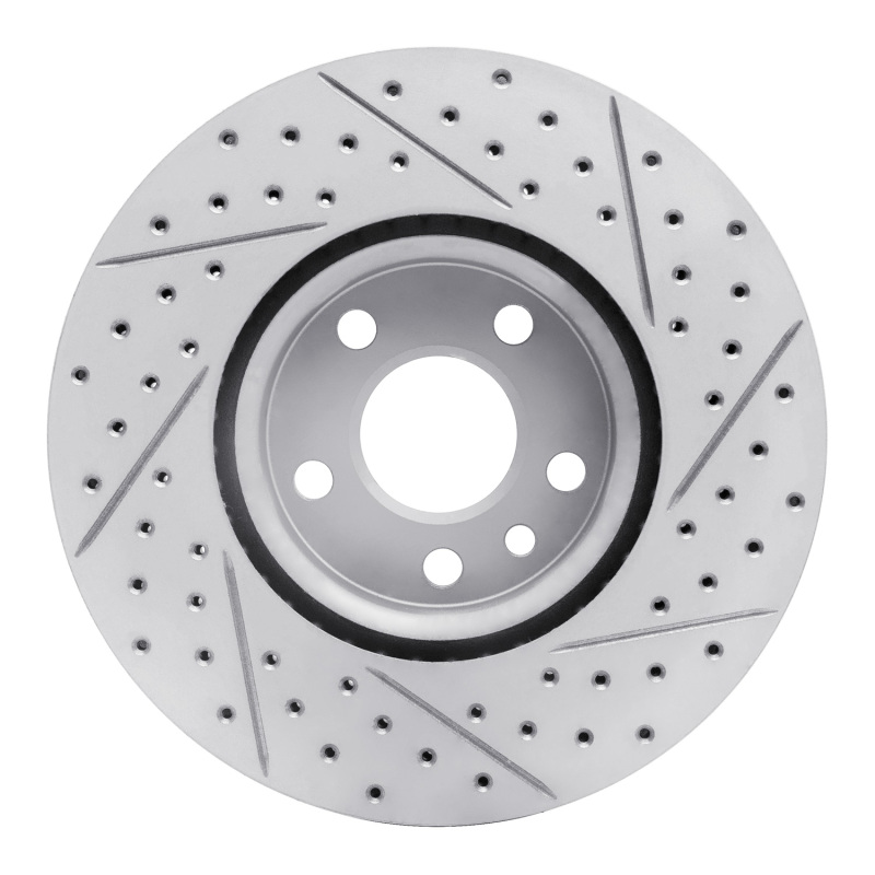 Land Rover Range Rover Evoque Brake Rotor (1) - Front Left - DFC - Geoperformance Rotor - Drilled & Slotted - `07-`18