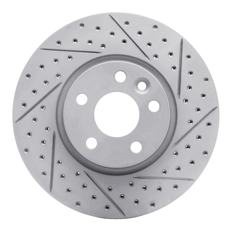 Land Rover Range Rover Evoque Brake Rotor (1) - Front Right - DFC - Drilled & Slotted Geoperformance - `07-`18