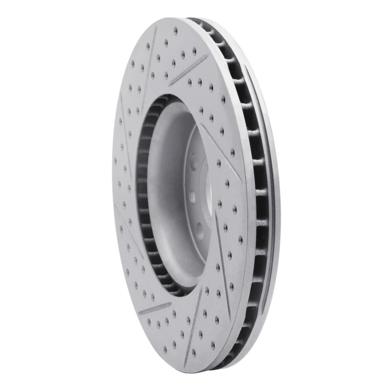 Land Rover Range Rover Evoque Brake Rotor (1) - Front Right - DFC - Drilled & Slotted Geoperformance - `07-`18