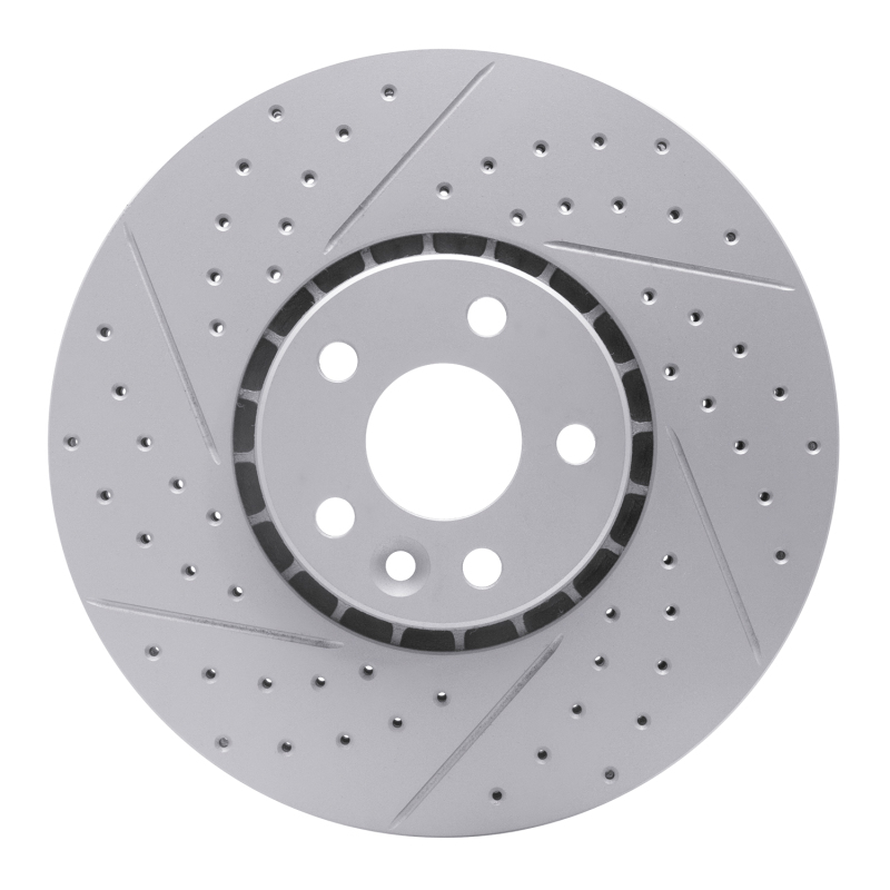 Volvo XC60 Brake Rotor (1) - Front Left - DFC - Geoperformance Drilled & Slotted - `10-`16