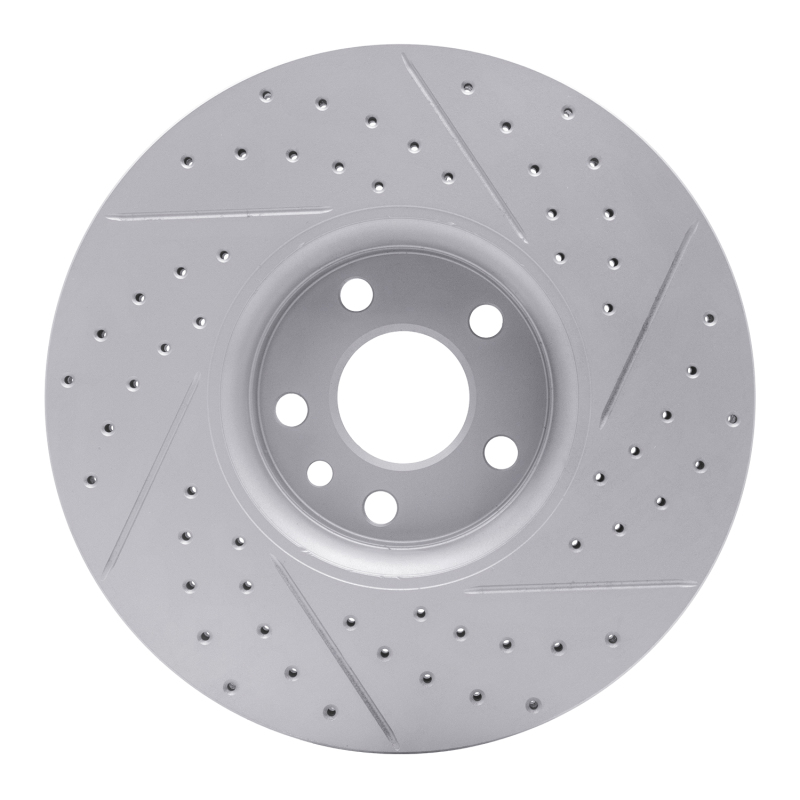 Volvo XC60 Brake Rotor (1) - Front Left - DFC - Geoperformance Drilled & Slotted - `10-`16