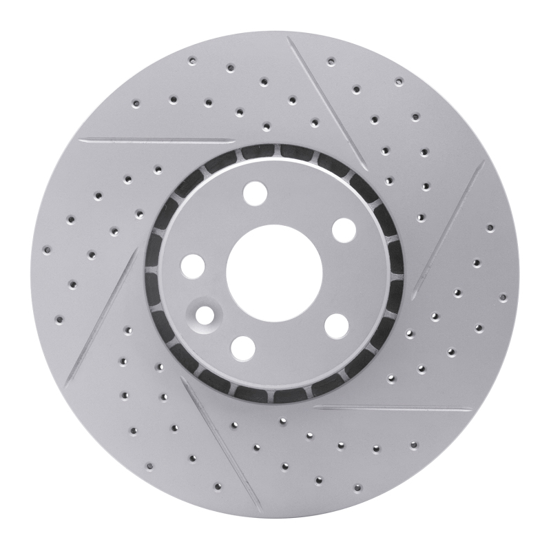 Volvo Xc60 Brake Rotor (1) - Front Right - DFC - Drilled & Slotted Geoperformance - `10-`16