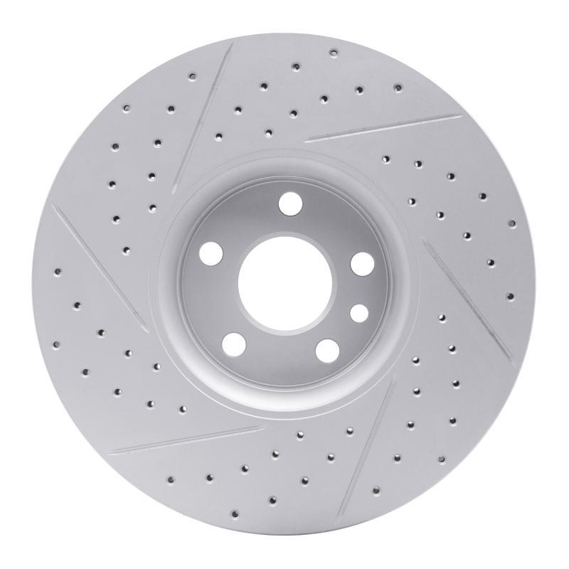 Volvo Xc60 Brake Rotor (1) - Front Right - DFC - Drilled & Slotted Geoperformance - `10-`16