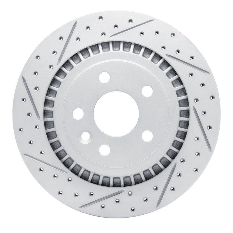 Volvo XC60 Brake Rotor (1) - Rear Left - DFC - Geopreformance Drilled & Slotted - `10-`17