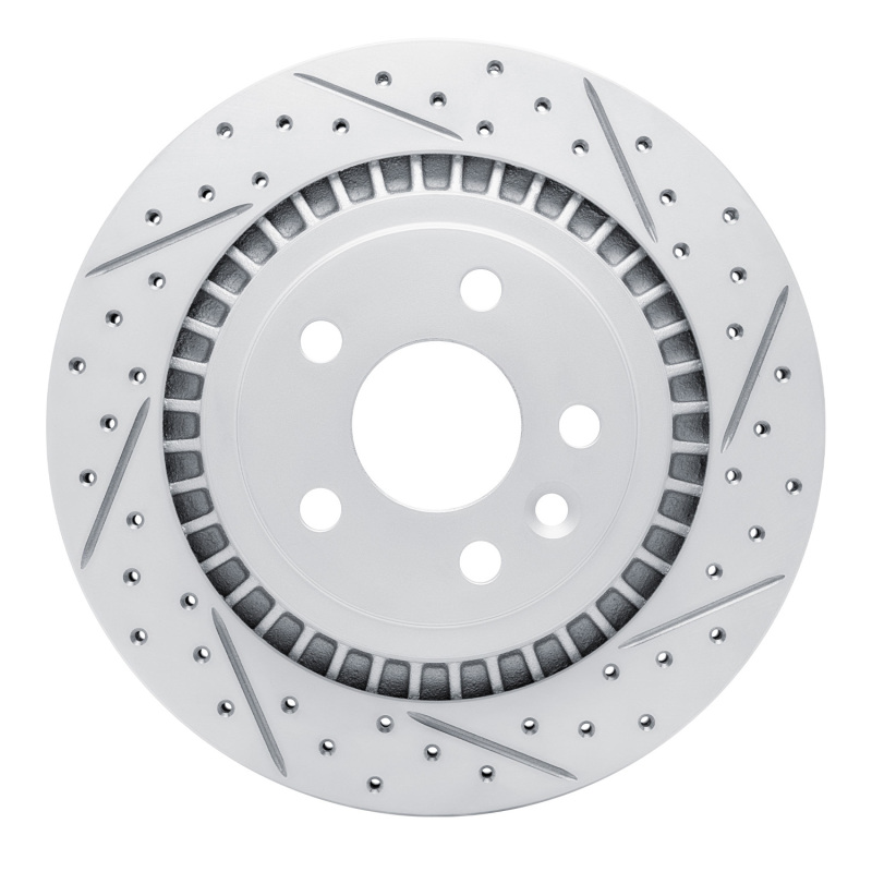 Volvo XC60 Brake Rotor (1) - Rear Right - DFC - Drilled & Slotted Geoperformance - `10-`17