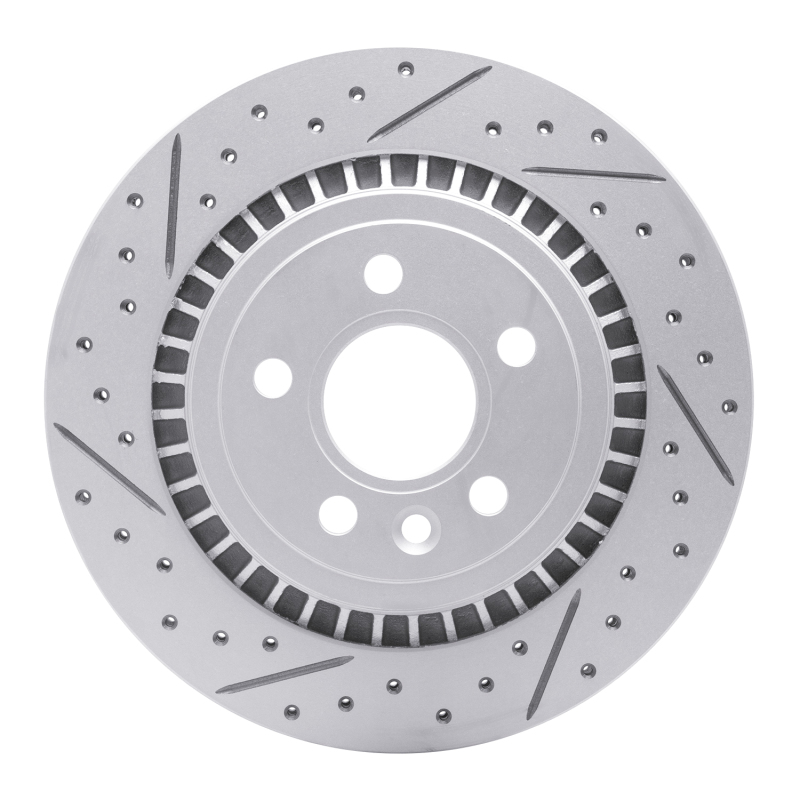 Volvo S80 Brake Rotor (1) - Rear Left - DFC - Drilled & Slotted Geoperformance - `07-`18