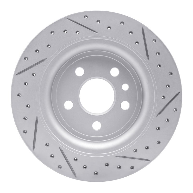 Volvo S80 Brake Rotor (1) - Rear Left - DFC - Drilled & Slotted Geoperformance - `07-`18
