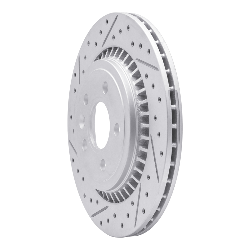 Volvo S80 Brake Rotor (1) - Rear Left - DFC - Drilled & Slotted Geoperformance - `07-`18