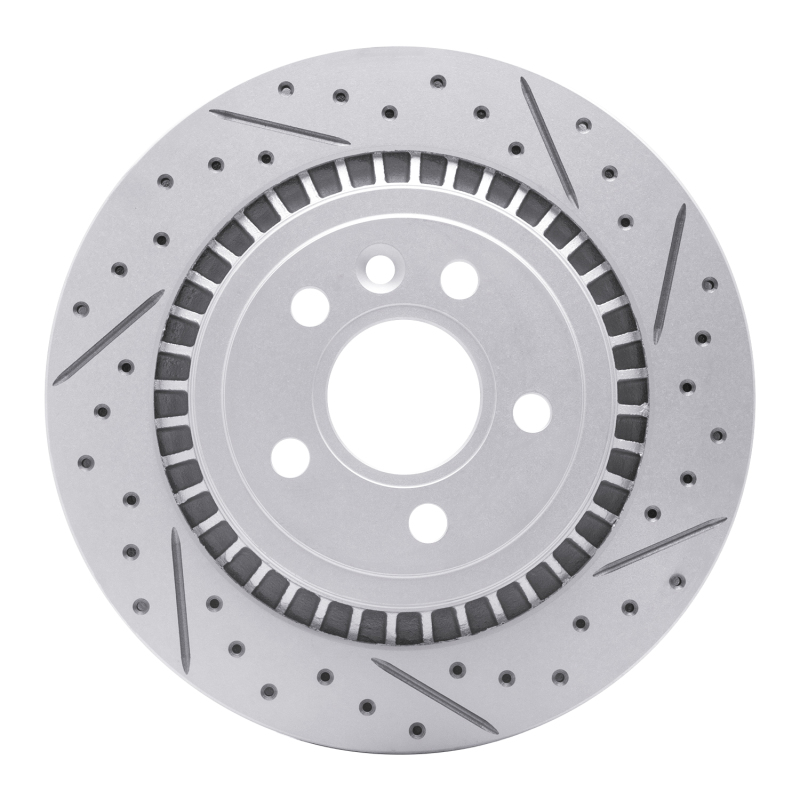 Volvo S80 Brake Rotor (1) - Rear Right - DFC - Drilled & Slotted Geoperformance - `07-`18