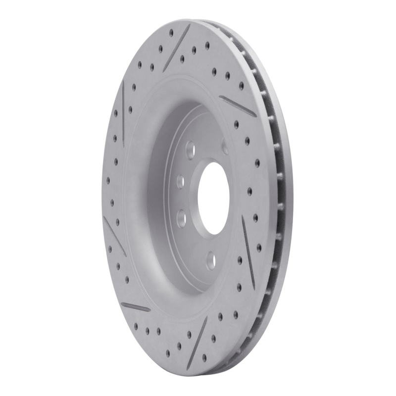 Volvo S80 Brake Rotor (1) - Rear Right - DFC - Drilled & Slotted Geoperformance - `07-`18