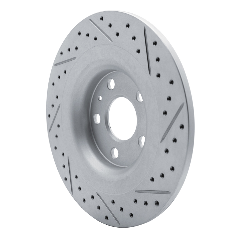 Volvo XC40 Brake Rotor (1) - Rear Left - DFC - Geoperformance Drilled & Slotted - `19-`25