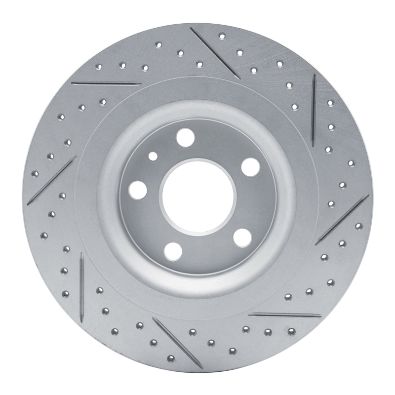 Volvo XC40 Brake Rotor (1) - Rear Left - DFC - Geoperformance Drilled & Slotted - `19-`25