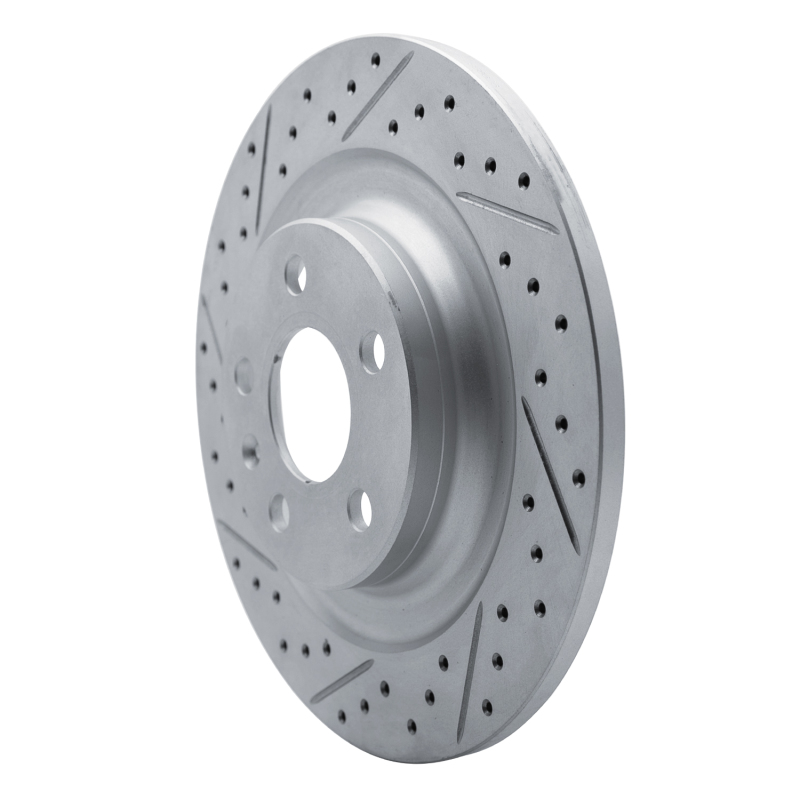 Volvo XC40 Brake Rotor (1) - Rear Left - DFC - Geoperformance Drilled & Slotted - `19-`25