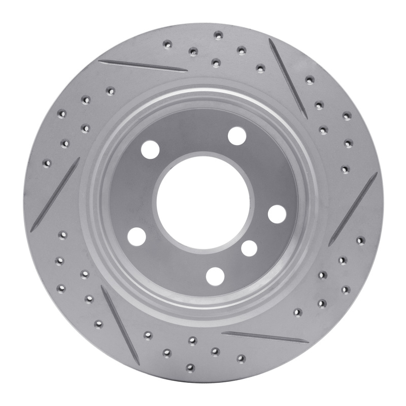 BMW 323i Brake Rotor (1) - Rear Left - DFC - Drilled & Slotted Geoperformance - `96-`05