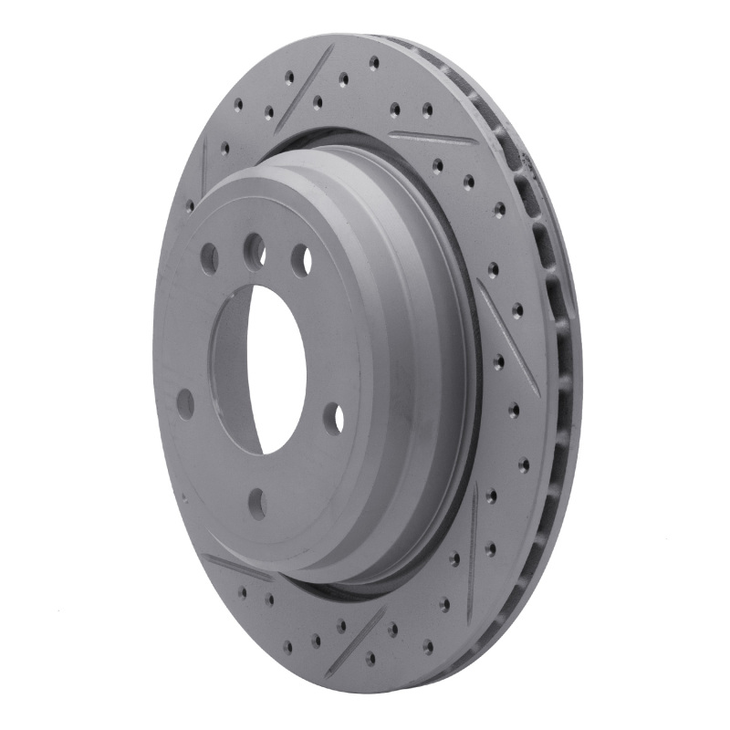 BMW 525I Brake Rotor (1) - Rear Left - DFC - Drilled & Slotted Geoperformance - `96-`03