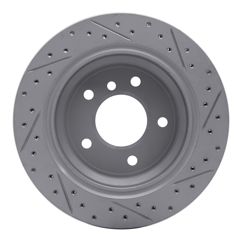 BMW 525I Brake Rotor (1) - Rear Left - DFC - Drilled & Slotted Geoperformance - `96-`03