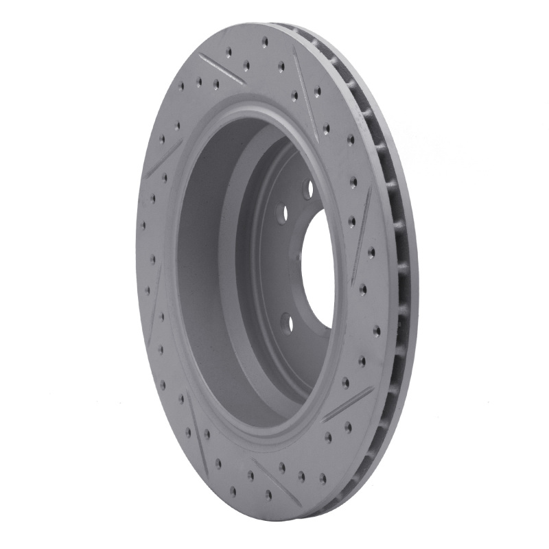 BMW 525I Brake Rotor (1) - Rear Left - DFC - Drilled & Slotted Geoperformance - `96-`03