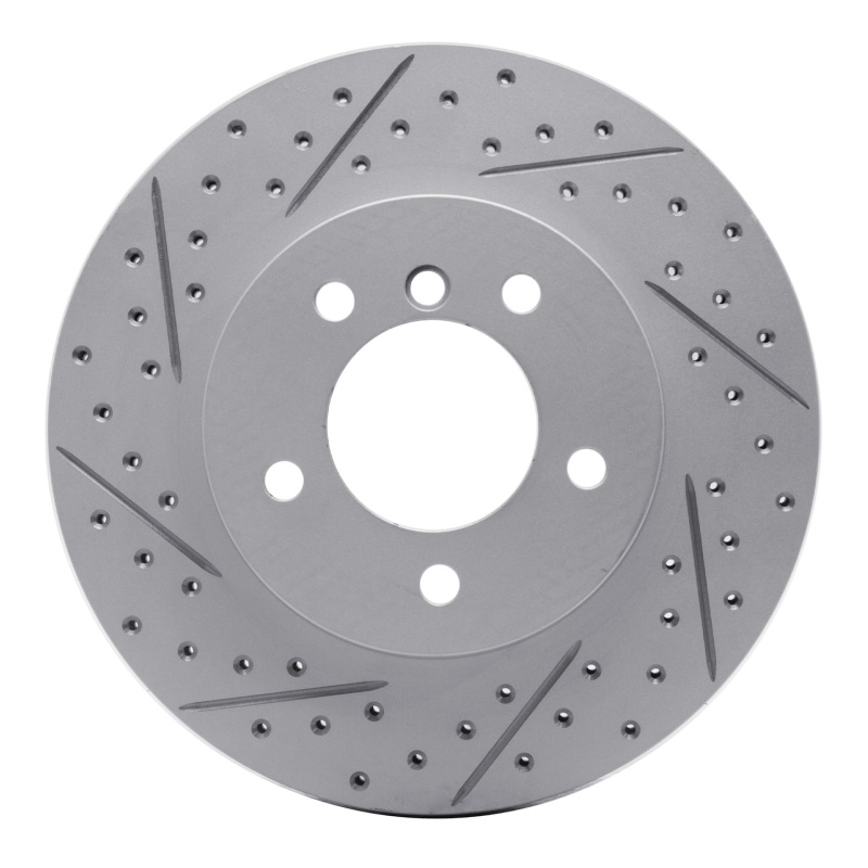 BMW Z4 Brake Rotor (1) - Front Left - DFC - Drilled & Slotted Geoperformance - `99-`08