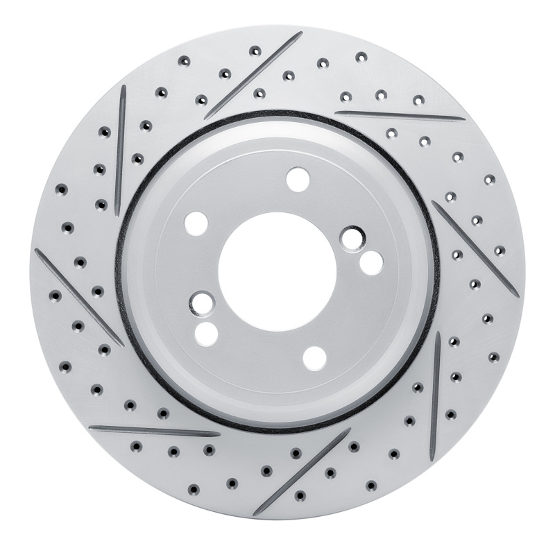 BMW M3 Brake Rotor (1) - Rear Left - DFC - Drilled & Slotted Geoperformance - `00-`06