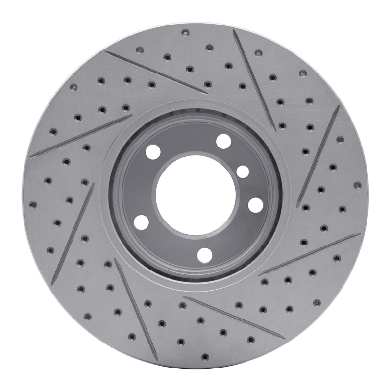 BMW 530I Brake Rotor (1) - Front Left - DFC - Drilled & Slotted Geoperformance - `00-`03