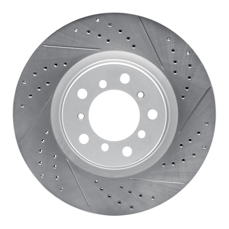 BMW M3 Brake Rotor (1) - Front Left - DFC - Geoperformance Drilled & Slotted - `01-`06