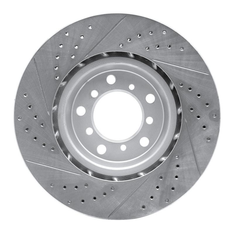 BMW M3 Brake Rotor (1) - Front Left - DFC - Geoperformance Drilled & Slotted - `01-`06