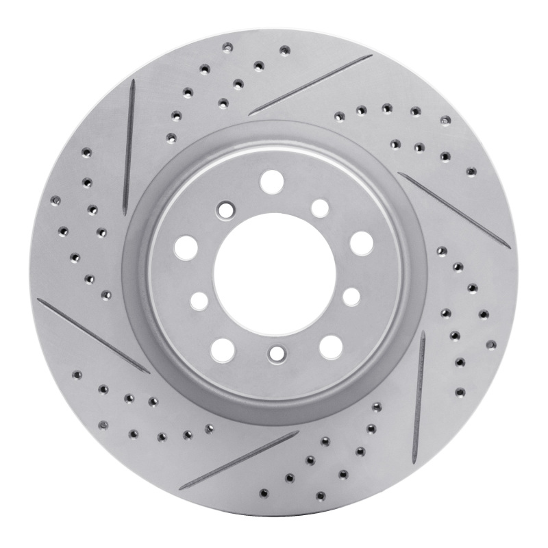 BMW M3 Brake Rotor (1) - Right Front - DFC - Drilled & Slotted Geoperformance - `01-`06