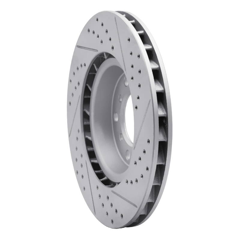 BMW M3 Brake Rotor (1) - Right Front - DFC - Drilled & Slotted Geoperformance - `01-`06